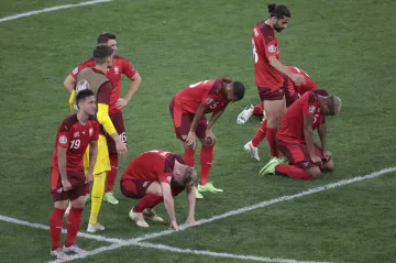 Zklamaní fotbalisté Švýcarska