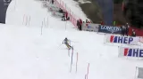 Jízda Dubovské v 1. kole slalomu SP v Záhřebu