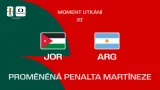 Potrestaný faul úspěšnou penaltou v podání Martíneze