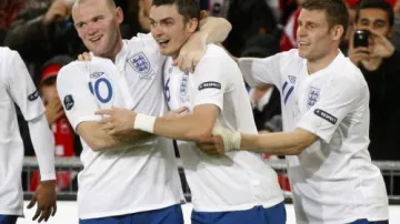 Radost anglických fotbalistů
