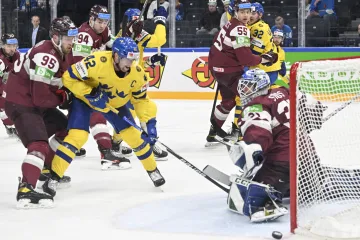 Utkání Švédsko - Lotyšsko