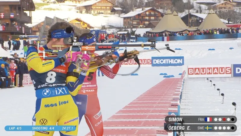 Sestřih stíhačky biatlonistek SP v Annecy