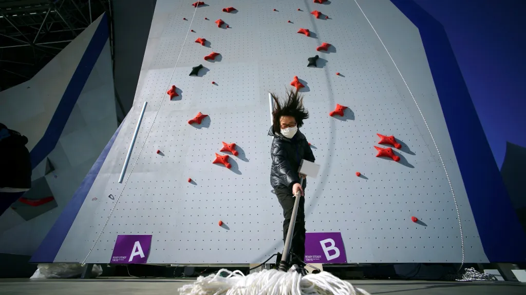 Lezecká stěna pro OH  v Tokiu