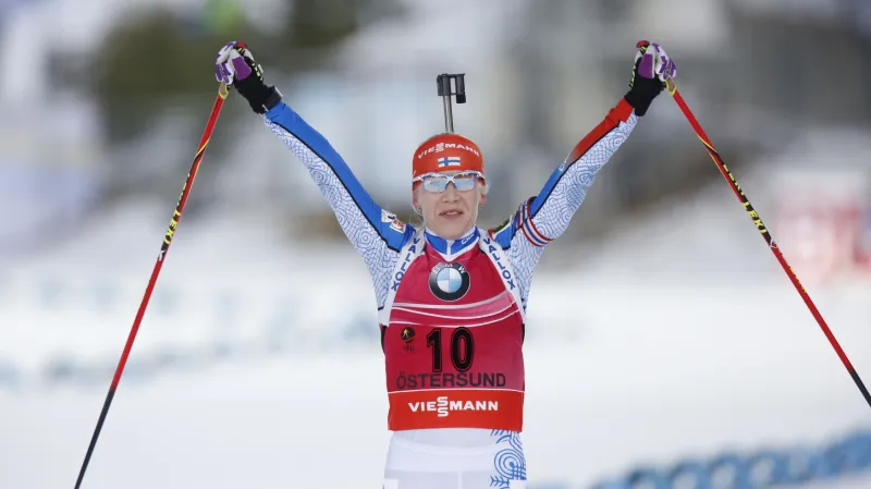Soukalová ve stíhačce neudržela vedení a dojela pátá, slaví Mäkärïnenová