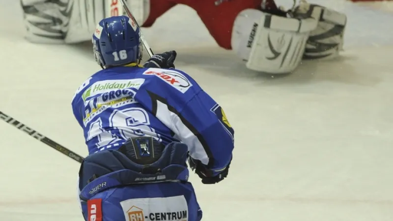 Brněnský Hruška skóruje v utkání s Třincem