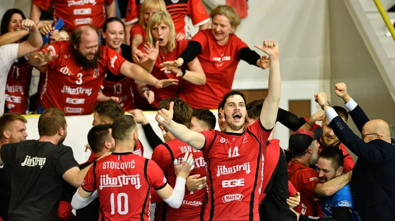 Úvodní finále volejbalové extraligy vyhrály České Budějovice