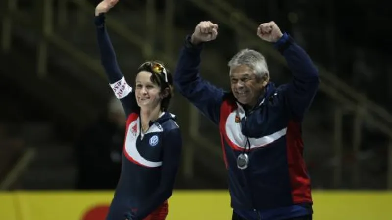 Martina Sáblíková a Petr Novák