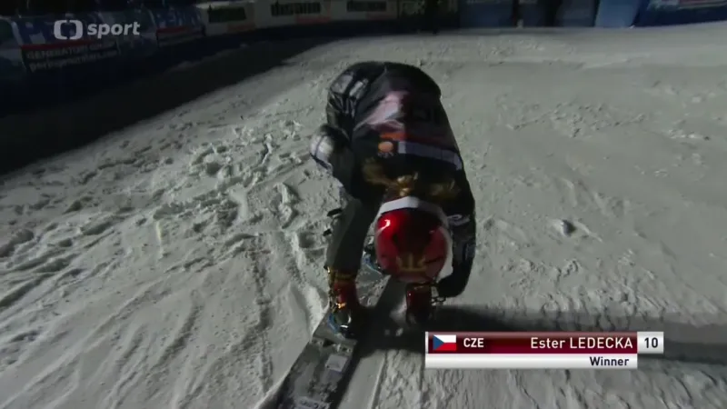 Finálová jízda Ester Ledecké v Cortině d'Ampezzo