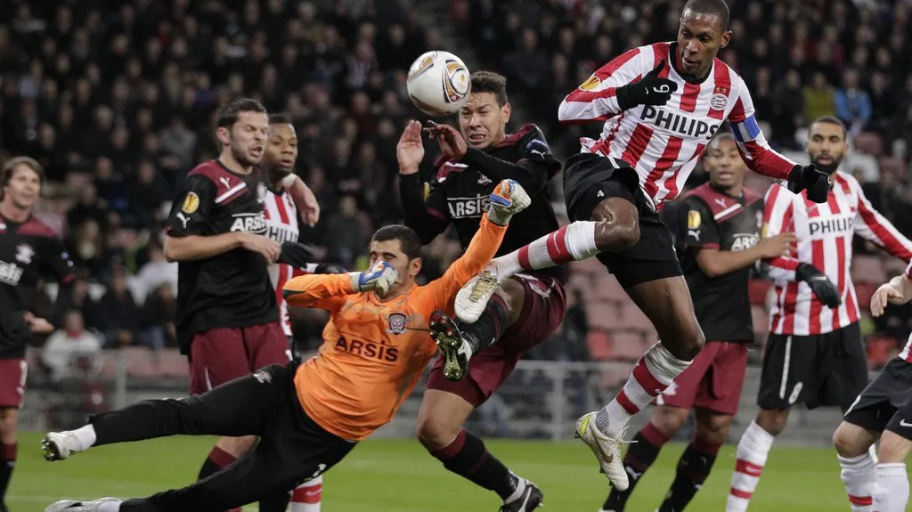 Utkání PSV Eindhoven - Rapid Bukurešť