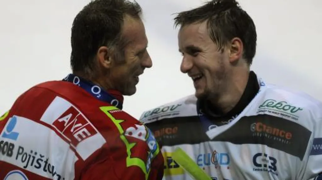 Dominik Hašek a Roman Málek