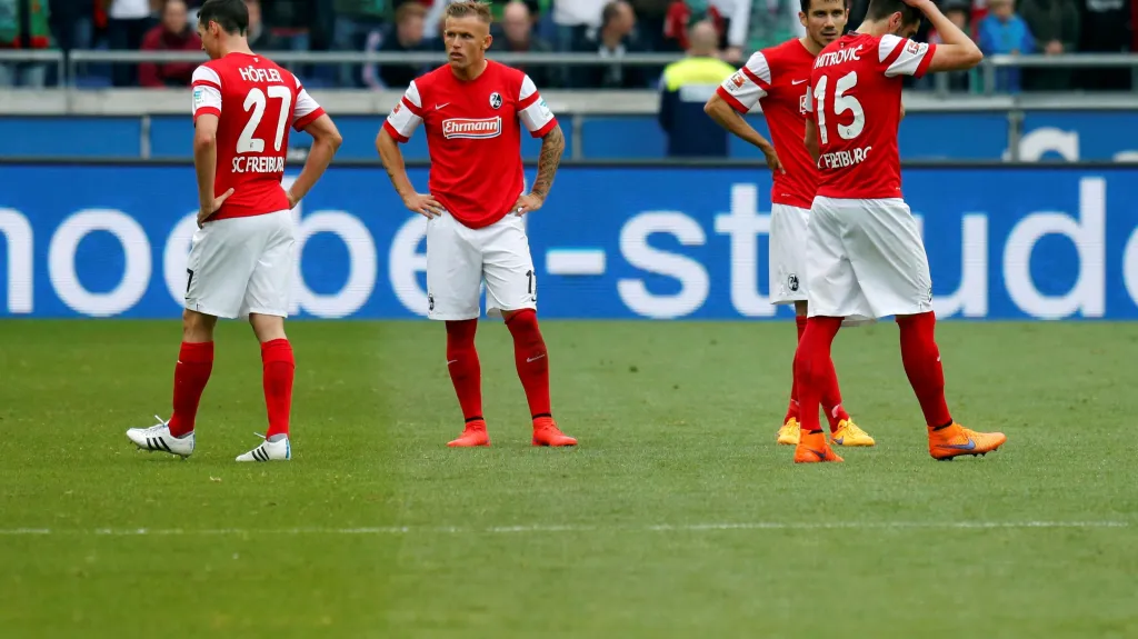 Zklamaní fotbalisté Freiburgu