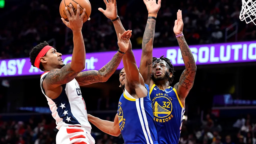 Bradley Beal z Washingtonu v utkání proti Golden State