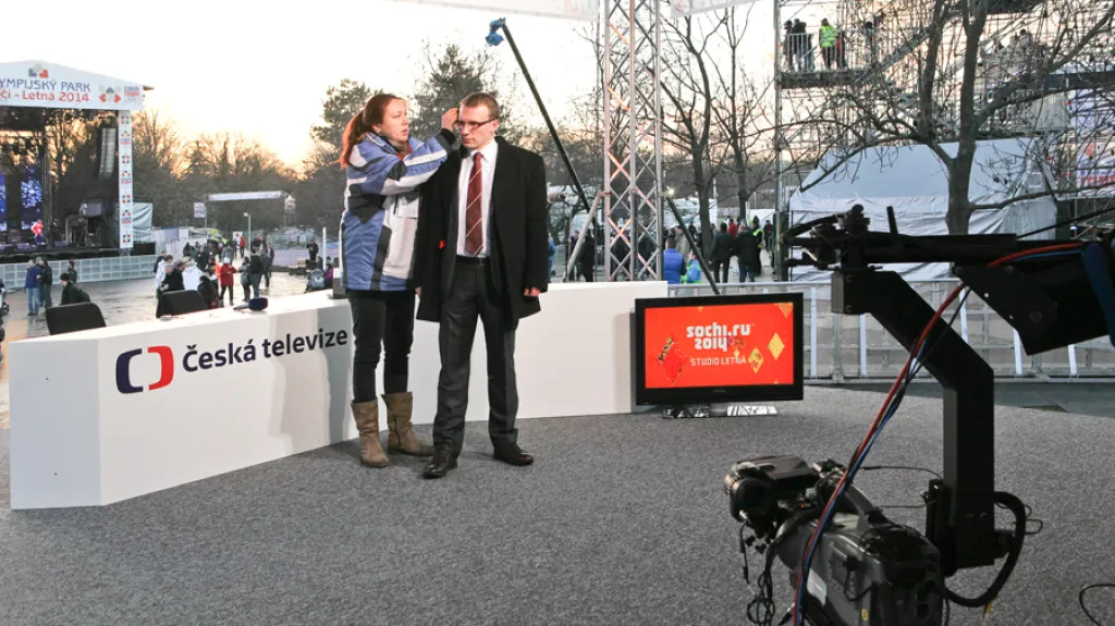 Česká televize v Olympijském parku na Letné