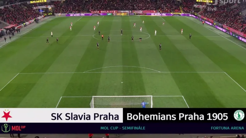Sestřih semifinále Slavia Praha – Bohemians 1905
