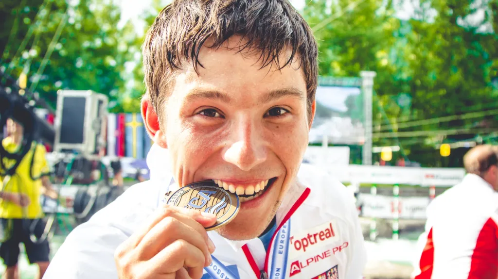 Jiří Prskavec s bronzovou medailí z ME v Tacenu