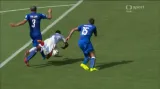 Chyba rozhodčích v utkání Itálie - Kostarika: Neodpískaná penalta (43. min.)