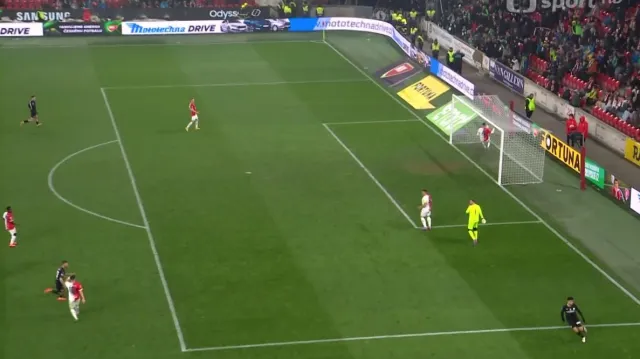 Gól v utkání Slavia Praha – Bohemians 1905: Hála – 1:2 (84. min.)