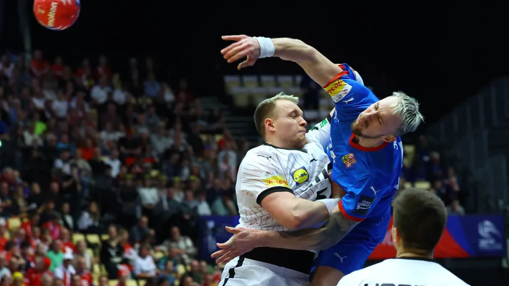 Dominik Solák v utkání s Německem