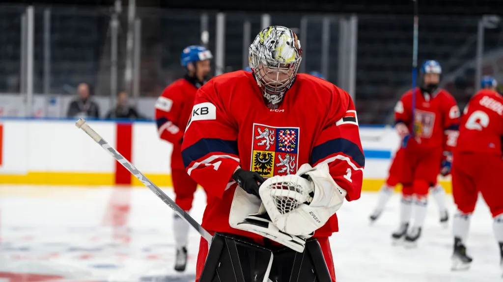 Brankář reprezentační osmnáctky Ondřej Štěbeták