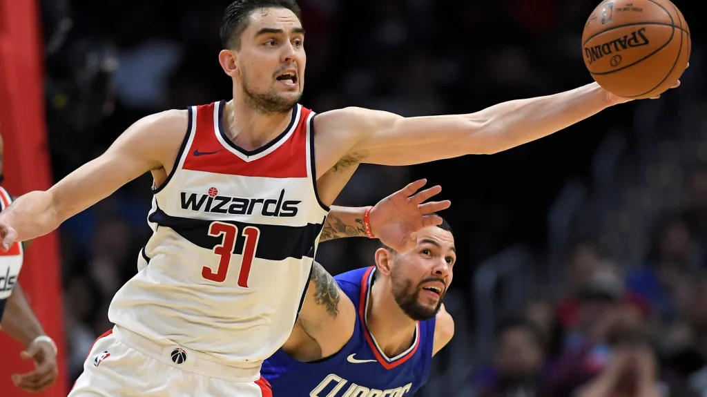 Tomáš Satoranský v dresu Washingtonu Wizards