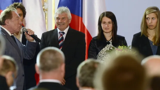 Přijetí členů české olympijské výpravy na Pražském hradě