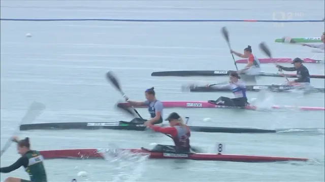 Finále B kajakářek na MS na 200 metrů s Barborou Sovovou