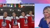 Redaktorka ČT Vymětalíková před startem MS hokejistek