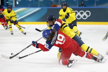 Natálie Mlýnková v utkání se Švédskem