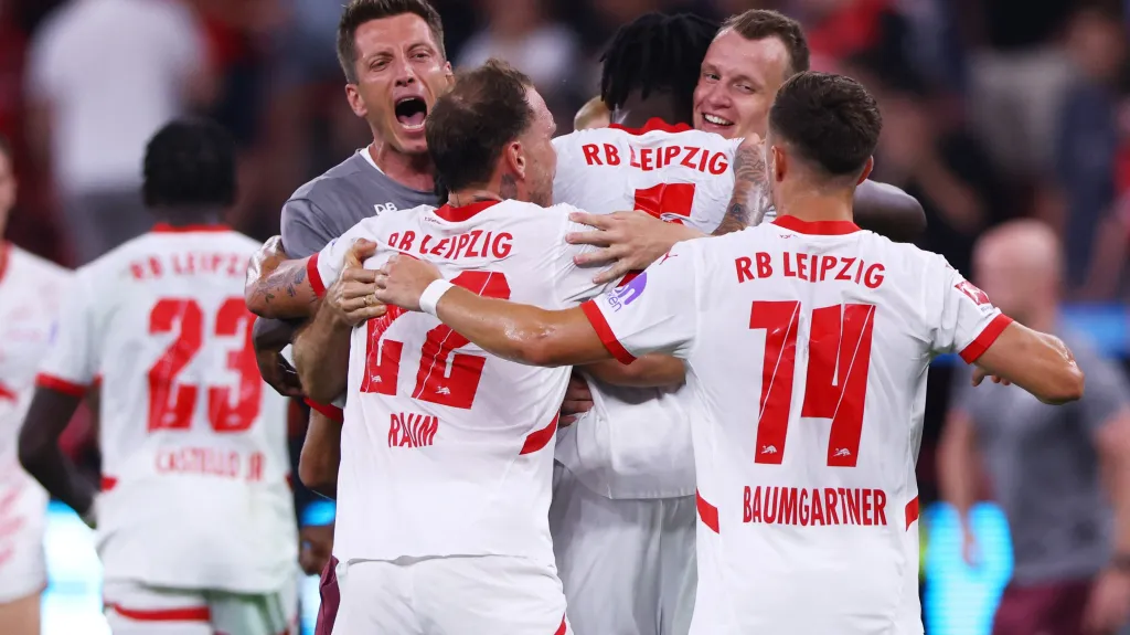 Radost hráčů Lipska 