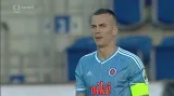 Penaltový rozstřel v utkání Zlín - Slovan Bratislava