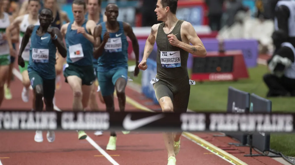 Jakob Ingebrigsten si běží pro vítězství