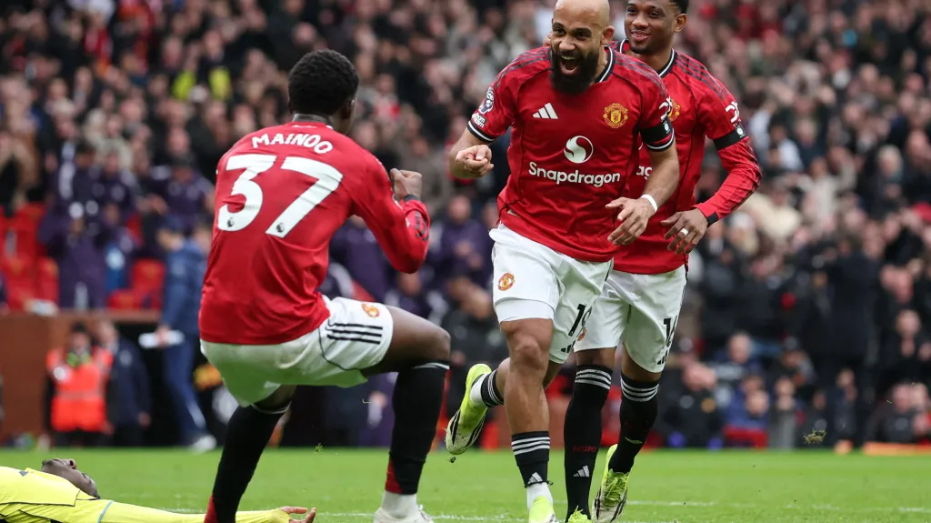 Slavící hráči Manchesteru United