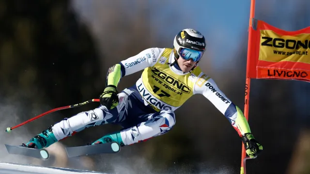 Jízda Zabystřana v super-G v Livignu