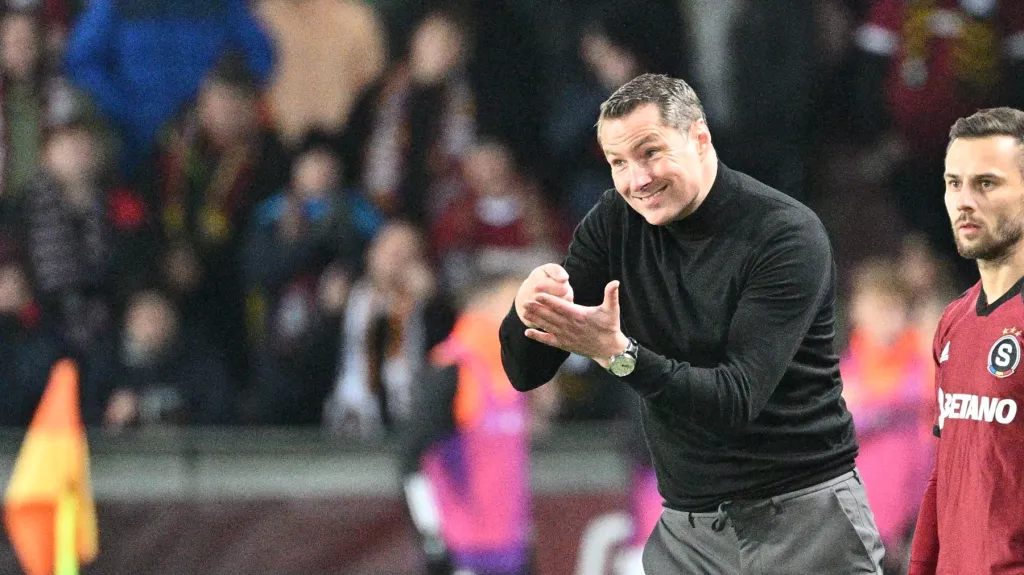 Brian Priske v zápase s Teplicemi