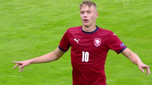 Gól v utkání Česko U21 – Andorra U21: Karabec - 1:0 (12. min.)