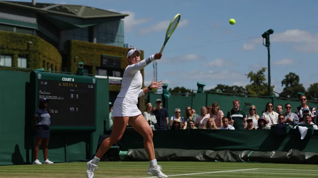 Barbora Krejčíková na Wimbledonu