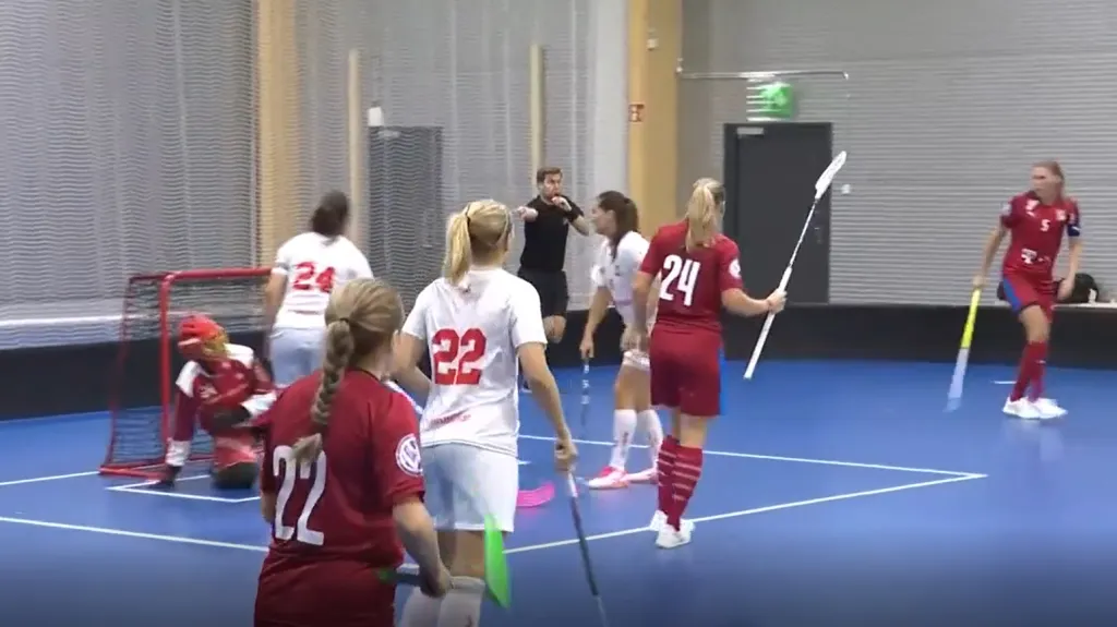 Florbalistky podlehly Švýcarsku po nájezdech