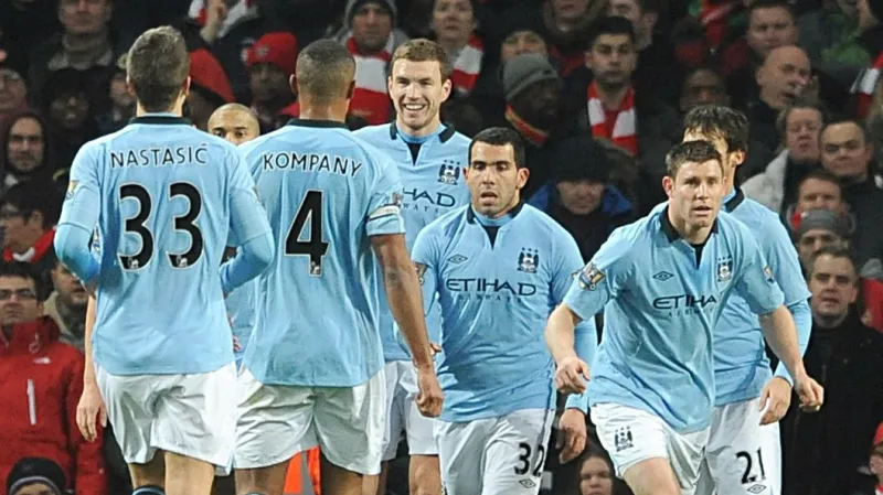 Slavící hráči Manchesteru City