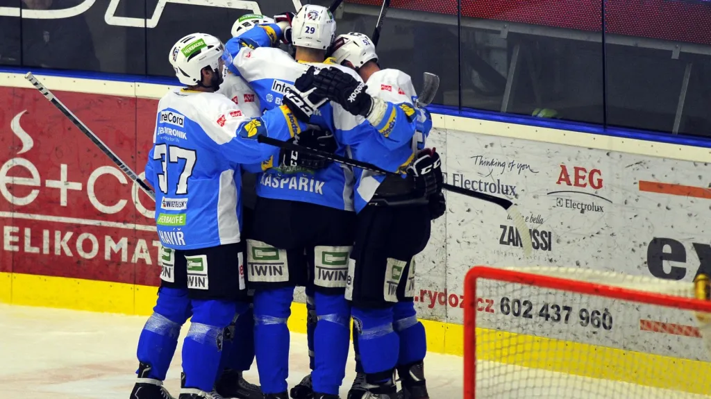 Radost hokejistů Plzně