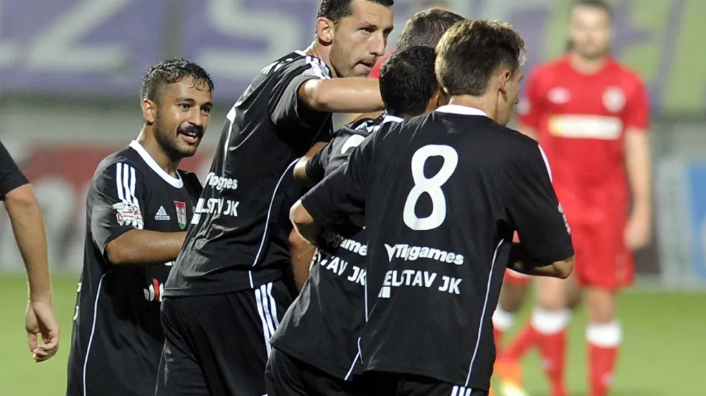 Radost fotbalistů Příbrami