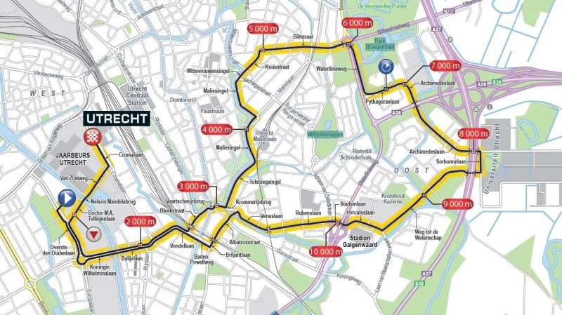 Trasa 1. etapy Tour 2015