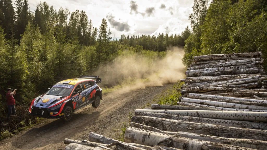 Ott Tänak na finské rallye