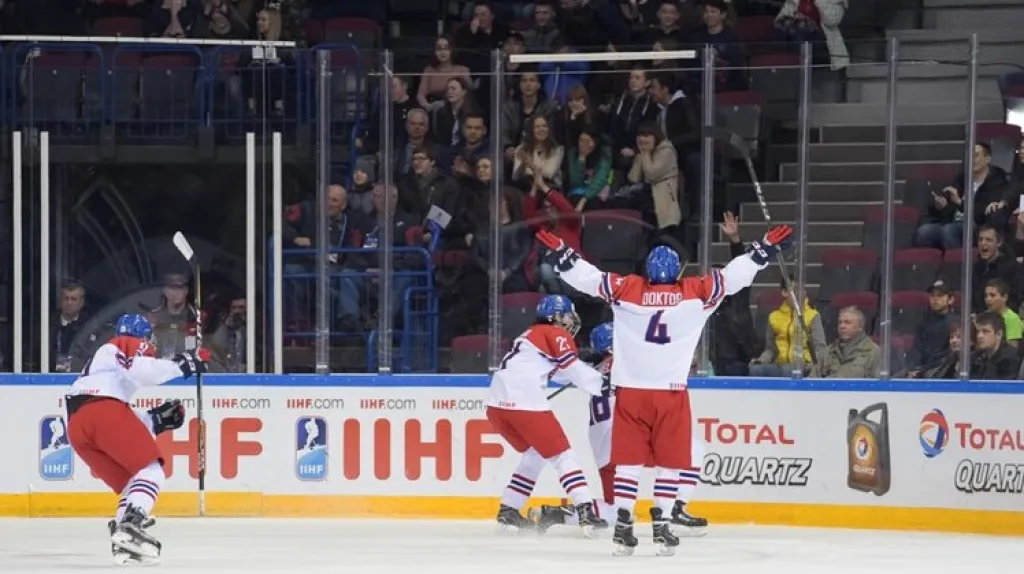 Radost hokejových mladíků