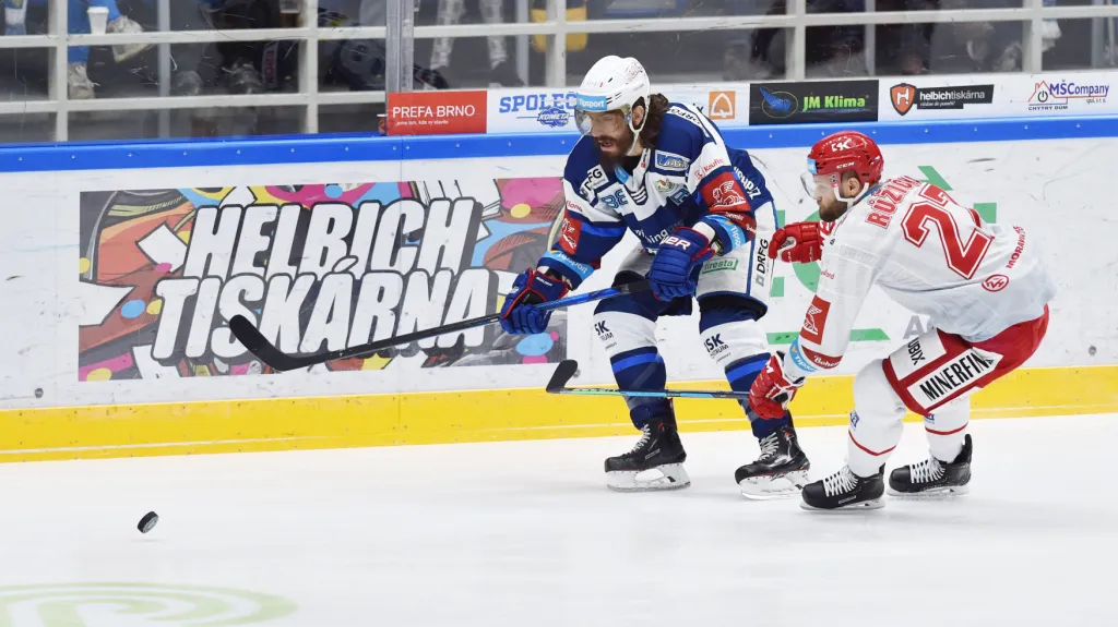 Střelci Komety a Třince Peter Mueller a Martin Růžička