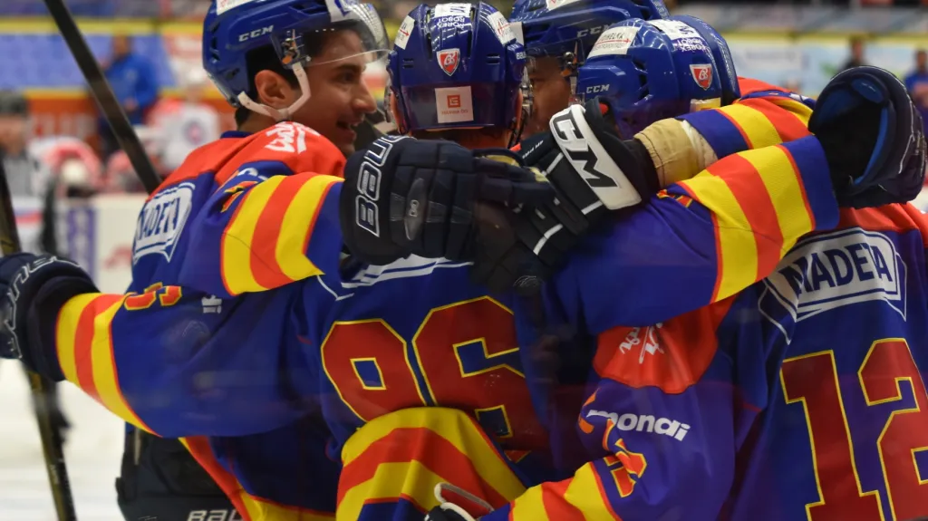 Slavící hokejisté Českých Budějovic