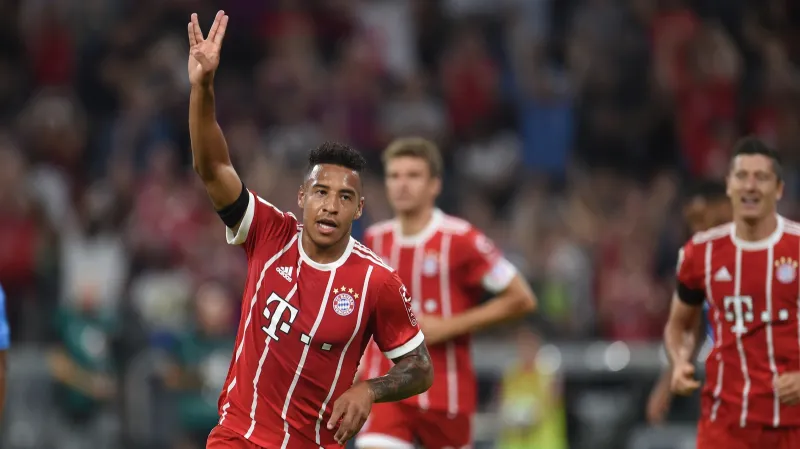 Corentin Tolisso se raduje z branky