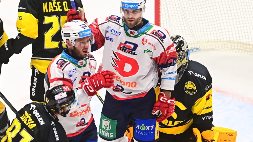 Radost hokejistů Pardubic