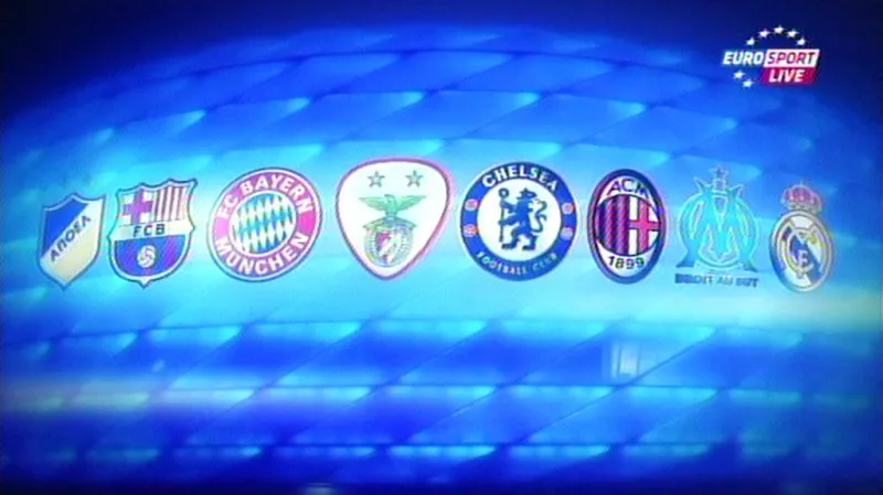 Čtvrtfinálové týmy Ligy mistrů