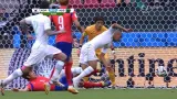Utkání Jižní Korea - Alžírsko: Hraniční zákrok v korejském vápně (4. min.)