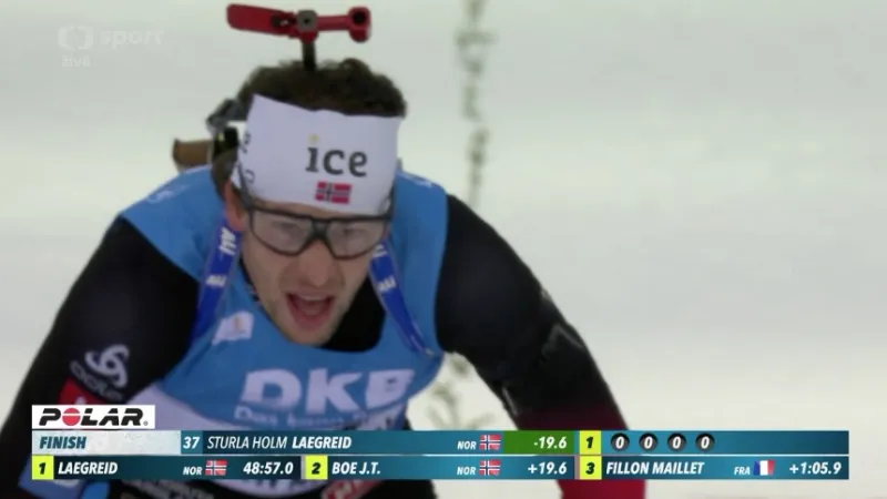 Sestřih vytrvalostního závodu mužů v Kontiolahti